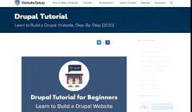 
							         Drupal - How to Create a Website								  
							    