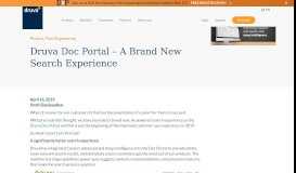 
							         Druva Doc Portal - A Brand New Search Experience - Druva								  
							    
