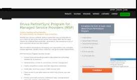 
							         Druva PartnerSync Program for Managed Service Providers (MSP)								  
							    