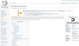 
							         Dräxlmaier Group - Wikipedia								  
							    