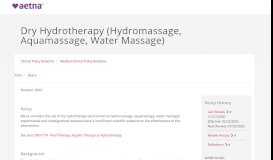 
							         Dry Hydrotherapy (Hydromassage, Aquamassage, Water ...								  
							    