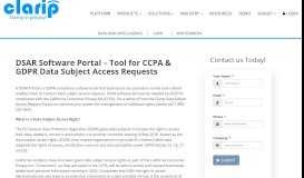 
							         DSAR Software Portal – Tool for CCPA & GDPR Data Subject Access ...								  
							    