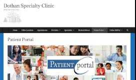 
							         DSC Patient Portal | Dothan Specialty Clinic								  
							    