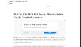 
							         DSC Pay Slip 2020 - Payslip - Employee Pay Slip Online Login								  
							    