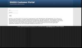 
							         DSGSS Customer Portal								  
							    