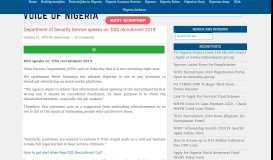 
							         DSS Recruitment 2019 Registration Form Login at www.dss.gov.ng ...								  
							    