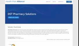 
							         DST Pharmacy Solutions - Health Plan Alliance								  
							    