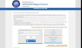 
							         DSU Magna Graecia - Domanda Web								  
							    