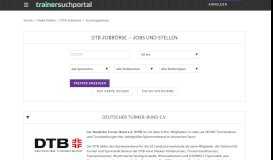 
							         DTB Jobbörse – Jobs und Stellen im Deutschen Turner-Bund e.V.								  
							    