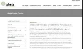 
							         DTCC-SWIFT Update on CICI Utility Portal Launch - GFMA								  
							    