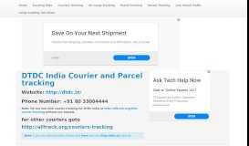 
							         DTDC India Courier Tracking, Shipping Tracking, Parcel ...								  
							    