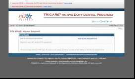 
							         DTF DART® Access Request - The Active Duty Dental Program								  
							    