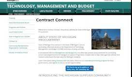 
							         DTMB - Contract Connect - State of Michigan								  
							    