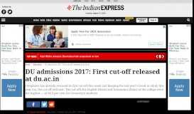 
							         DU admissions 2019: NTA to conduct entrance exams, check details ...								  
							    
