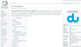 
							         du (company) - Wikipedia								  
							    