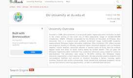 
							         DU University at dillauniversity.edu.et | Ranking & Review - uniRank								  
							    