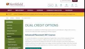 
							         Dual Credit Options – Northfield Public Schools								  
							    