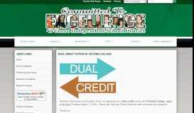 
							         Dual Credit Tuition w/ Victoria College - Cuero ISD								  
							    