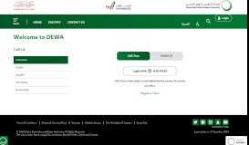 
							         Dubai Electricity & Water Authority (DEWA) | Login as consumer								  
							    