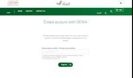 
							         Dubai Electricity & Water Authority (DEWA) | Register with DEWA								  
							    