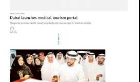 
							         Dubai launches medical tourism portal - Gulf Business								  
							    