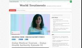 
							         Dubai Medical Tourism – Dubai Health Authority Episode 01 | World ...								  
							    