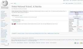 
							         Dubai National School, Al Barsha - Wikipedia								  
							    