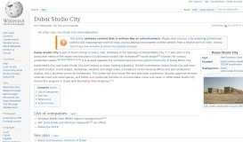 
							         Dubai Studio City - Wikipedia								  
							    