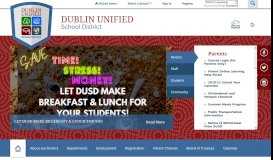 
							         Dublin Unified School District / Homepage								  
							    