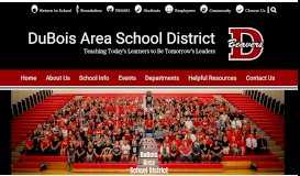 
							         DuBois Area School District: Home								  
							    