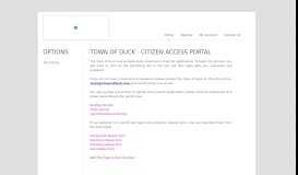 
							         Duck, NC Citizen Portal - Citizenserve								  
							    