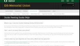 
							         Ducks Feeding Ducks FAQs | Erb Memorial Union								  
							    