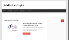 
							         Dudley College Student Login - Edu black bord logine								  
							    