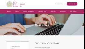 
							         Due Date Calculator | Ohio Reproductive Medicine								  
							    