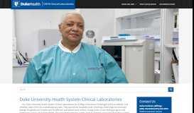 
							         DUHS Clinical Laboratories: Homepage								  
							    