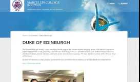 
							         Duke of Edinburgh - Marcellin College Randwick								  
							    