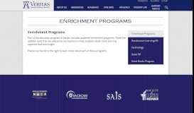 
							         Duke TIP – Enrichment Programs – Veritas Christian Academy								  
							    