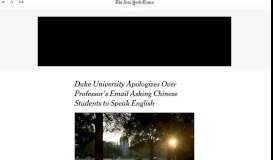 
							         Duke University Apologizes Over Professor's Email Asking ...								  
							    