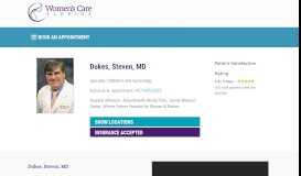 
							         Dukes, Steven, MD - Womens Care Florida								  
							    