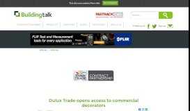 
							         Dulux Trade opens access to commercial decorators | Buildingtalk ...								  
							    
