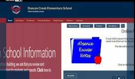 
							         Duncan Creek ES / Homepage								  
							    