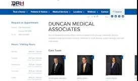 
							         Duncan Medical Associates | Duncan Regional Hospital								  
							    