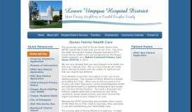 
							         Dunes Family Health Care | Lower Umpqua Hospital								  
							    