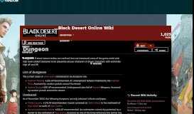 
							         Dungeon | Black Desert Wiki | FANDOM powered by Wikia								  
							    
