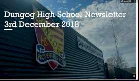 
							         Dungog High School Newsletter 3rd December 2018 - Microsoft Sway								  
							    