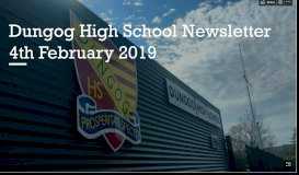 
							         Dungog High School Newsletter 4th February 2019 - Microsoft Sway								  
							    
