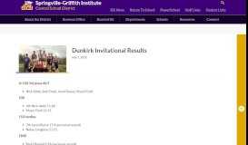 
							         Dunkirk Invitational Results | Springville-Griffith Institute CSD								  
							    