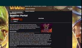 
							         Dunkles Portal | WoWWiki | FANDOM powered by Wikia								  
							    