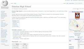 
							         Dunstan High School - Wikipedia								  
							    