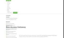 
							         Duo Access Gateway | Duo Security								  
							    
